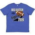 thumbnail image 3 of Inktastic Big Sister and Biggest Fan Football Player Youth T-Shirt, 3 of 5