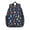 Astronaut and Rocket-1, variant on Astronaut and Rocket Black Pattern Backpack for School, Cute School Bag with Adjustable Shoulder Straps and Padded Back, 15"x11.42"x5.5"
