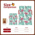 thumbnail image 3 of KLL Flamingo for Christmas Gift Bag,Holiday Bags for Gifts Christmas Bags & Drawstring Gift Pouch Reusable Holiday Gift Bags & Party Favor Bags (1 PCS)-Small, 3 of 9