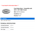 thumbnail image 2 of Front Brake Rotor - Compatible with 2010 - 2017 GMC Terrain 2011 2012 2013 2014 2015 2016, 2 of 2