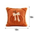 thumbnail image 3 of Fall Pillow Covers Pumpkin Fall Decor 18x18 Orange | Fall Decorations for Home, Plush Faux Fur Farmhouse Accent Pillowcases, Porch Sofa Couch Cushion Bed Livingroom 1PC, 3 of 6