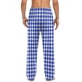 thumbnail image 5 of purcolt Mens Plaid Pajama Pants Drawstring Elastic Waist Lightweight Sleep Pants Lounge Pants Sleepwear PJ Bottoms with Pockets, 5 of 7