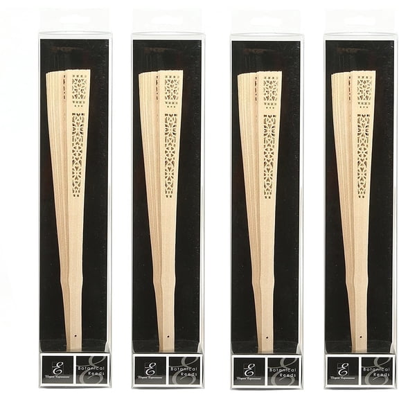 Hosley Farmhouse Reed Diffuser Sticks - 4-Pack Fan Shape, 12.5" - Aromatherapy Home Decor