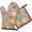 Pioneer Flower Floral Print Pattern, variant on Pioneer Flower Floral Print Pattern 1-Pack Oven Mitts Set, Heat Resistant Kitchen Gloves, 7.7" X 12"