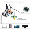 thumbnail image 2 of Relay 4-Way Audio Input Signal Switching Audio Input Selection Board of Rotary Switching, 2 of 6