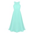thumbnail image 2 of RUNQHUI Kids Flower Girls Dress Floor Long Wedding Pageant Bridesmaid Banquet Ball Gown Formal Event Mint Green 10, 2 of 6