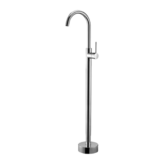 Luzkey Ensemble Contemporain de Mélangeur de Douche sur Pied, Argent