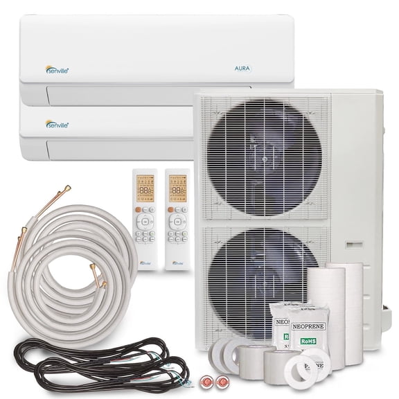 Senville 48000 BTU Ductless Mini Split Air Conditioner Heat Pump with Inverter Energy Saver