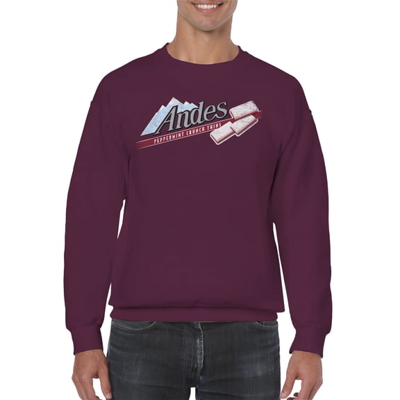 Officially Licensed Andes Mint Chocolate Candy Bars Men's Sweatshirt