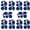 Blue, variant on TRIANU 5 Sheets/40 Pieces Nylon Repair Patches Self-Adhesive Nylon Patch Waterproof Repair Patches for Clothing Jacket Repair Holes Tearing (Black)