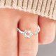 thumbnail image 3 of Estrella de David Zircon Anillo para Mujeres Magen David Wiccan Anillos Ajustable Joyería, 3 of 3