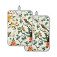 thumbnail image 7 of Yayeee Pot Holders Kitchen Heat Resistant with Pocket 7"x9.8" Cotton Oven Cooking Hot Pads, Green Floral Pattern, 7 of 7