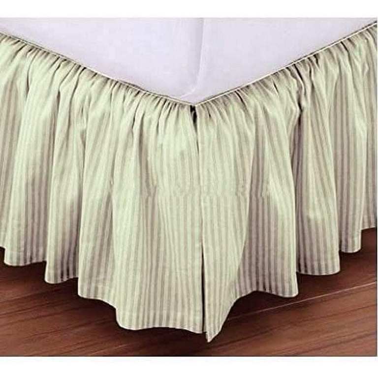 Twin Bed Skirt 21 Inch Drop Wrap Around Bed Skirt, 59% OFF