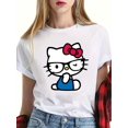 thumbnail image 1 of graphic print t-shirt, short sleeve crew neck casual top for summer & spring, Women's clothing, 1 of 6