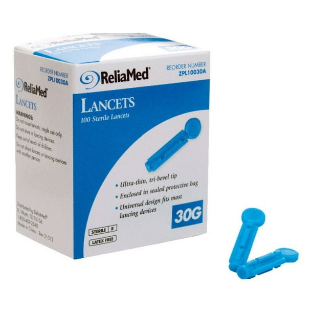 Safety Seal Lancet 30G (100/Box) - Walmart.com - Walmart.com