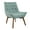 Blue, variant on OSP Home Furnishings Shelly Tufted Chair in Sea Fabric with Coffee Legs K/D