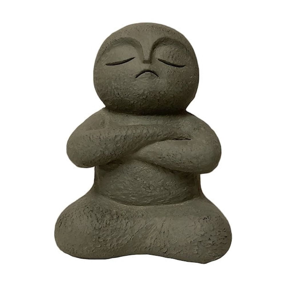 Lucky Japanese Jizo Outdoor Garden Statue - 13.75"