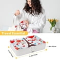thumbnail image 5 of Valentine's Day Elegant PU Leather Jewelry Organizer Box with Removable Compartment, Portable Earring Organizer and Bracelet Holder, 5 of 6