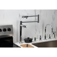 thumbnail image 3 of Kingston Brass KS4701DX Concord Deck Mount Pot Filler Faucet, Polished Chrome, 3 of 8