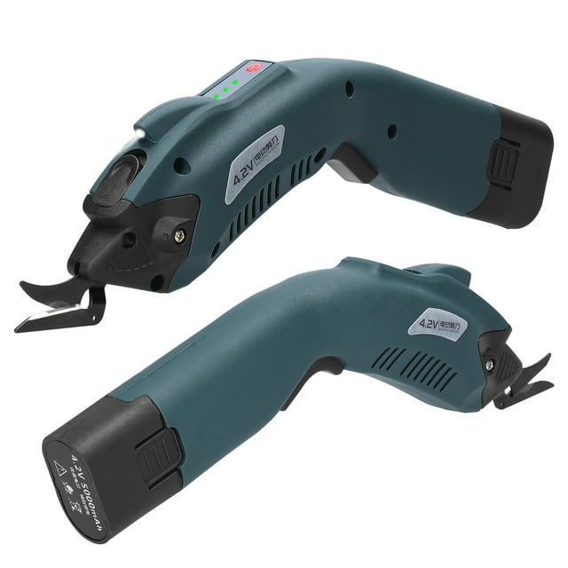Electric scissors,Motor Portable Fabric Speed Motor Portable Handheld Leather Carpet Fabric Handheld Leather Portable Fabric Handheld 4.2v Cloth Cutter Dsfen Buzhi Twirltide