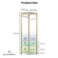 thumbnail image 2 of M optimized Corner Coat Rack, Hall Tree with Shoe Bench & 6 Double Hooks, Clothes Rack with Storage Corner Tree with Organizer Shoe Bench Shelf for Entryway, Hallway, Closet, 2 of 7