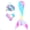 Gradient, variant on Girls Mermaid Tail Swimsuit For Swimming 3Pcs Kids Swimwear Sets Cute Ruffles Bikini Bathing Suit 4-10 Years