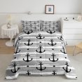 thumbnail image 1 of Juego de edredón Queen Size, Juego de cama con tema náutico 3pcs para Niños Niños Adolescentes, 1 of 7