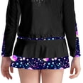 thumbnail image 2 of Kaerm Kids Figure Skating Skirt Swing Skater Skirt Girls Tennis Golf Skirt with Built in Shorts Dance Black 14, 2 of 6
