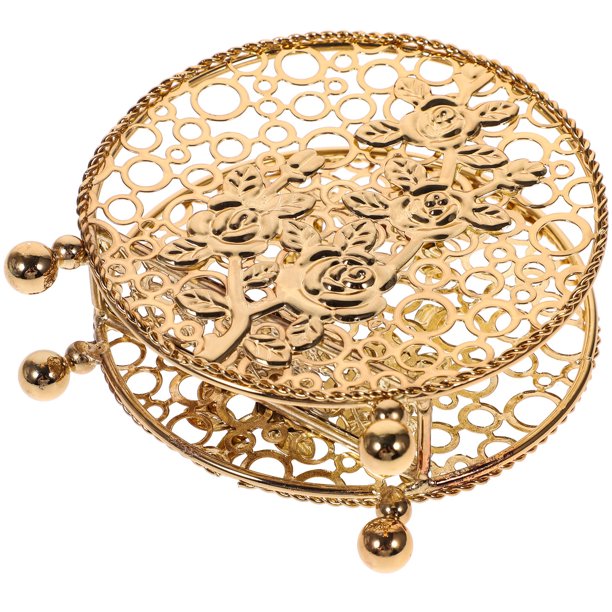 WEUVEB Soporte De Servilletas Retro De Metal Dorado Para Con Hueco Y Decorativo