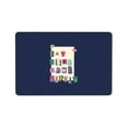 thumbnail image 4 of Blue Pink Eat Sleep Game Repeat Collage Rugs Doormat, Non-Slip Machine Washable Carpets Floor Door Mat , 36" x 24", 4 of 6