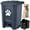 Gray, variant on Dog Poop Trash Can Outdoors Pet Waste Station with Lid:15L Plastic Dog Poop Disposal Container with Removable Inner Bin Bucket Foot Pedal Type Garden Yard Home with 5Rolls Waste Bags, Grey