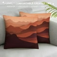 thumbnail image 3 of Nawypu  Desert Mountain Landscape in Sunset Decoration Farmhouse Decor Home Decorative Throw Pillow Case Cushion Cover for Sofa Couch,Sunrise Light and Fog Throw Pillow Cover, 3 of 5