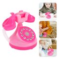thumbnail image 3 of 1Ensemble Téléphone Rétro Rose pour Enfants avec Forme de Téléphone Rotatif et Jeu Imaginatif, 3 of 9