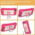 thumbnail image 6 of iPhone SE Case 4.7",  iPhone 8/7 Case (4.7 Inch) - TECH CIRCLE 3 Layers Protection Silicone/Plastic Shockproof Case Drop Proof Rugged Cute Cover with Ring Holder Stand (E Rose), 6 of 8