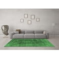 thumbnail image 3 of Ahgly Company Indoor Round Oriental Emerald Green Industrial Area Rugs, 7' Round, 3 of 4