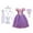 Purple Dress+Accessories+Hairpin, variant on Phenas Girls Yellow Princess Costume Off Shoulder Dress with Accessories