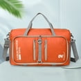 thumbnail image 4 of Bolsa De Viaje Plegable Bolsa de fitness impermeable correa de hombro ajustable bolsa de viaje plegable (naranja), 4 of 8