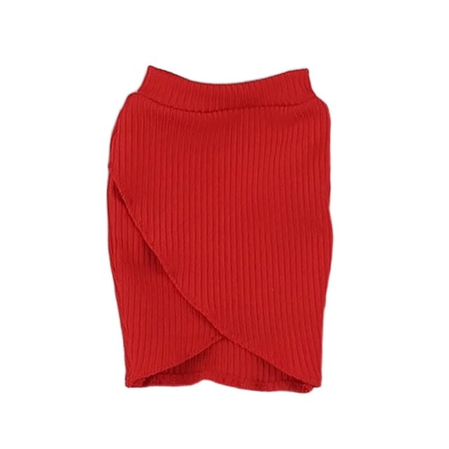 Ropa para figuras de acción a escala 1/6, ropa informal de moda en miniatura, vestido de verano para disfrazarse Rojo