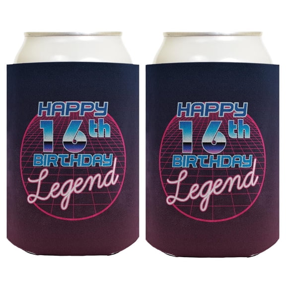 16th Birthday Gifts For Girls Happy 16th Birthday Legend 2-Pack Can Drink Thermocoolers