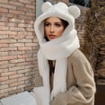 thumbnail image 3 of Xunlbb Scarf Set Winter Warm Hat Scarf Gloves Women Cute Thick Hat Faux Furry Protectors Warm Hat Scarf Gloves Set Christmas Gift on Clearance, 3 of 4