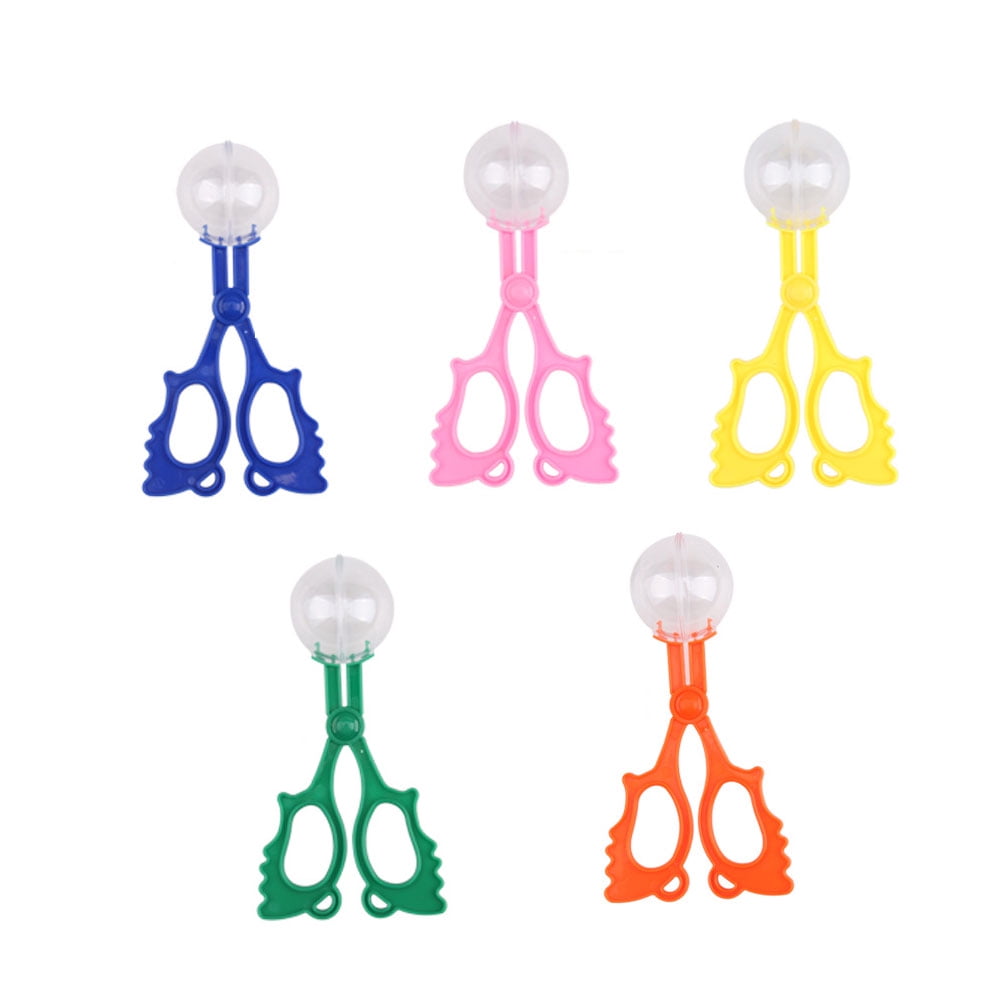 5pcs Colorful Insect Catcher Bug Tongs Insects Catch Clamp Scissors Outdoor Toys 