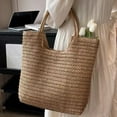 thumbnail image 3 of JUYGO Factory Direct Large Capacity Straw Woven Bag New Simple Single Shoulder Straw Woven Bag Holiday Beach Bag Versatile Women's Bag, 3 of 5