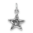 thumbnail image 4 of Sterling Silver Polished & Antiqued Starfish Charm QC6326, 4 of 4