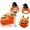 pumpkin coat+hat-2PCS, variant on Dog Hallowees Costume Pets Halloweens Hoodie Pumpkin Costumes Hooded Plush Cosplay Coat,Puppy Warm Fuzzy Hoodies Autumn Winter Clothes