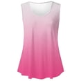 thumbnail image 4 of Womens Solid Round-Neck Loose Sleeveless T-Shirt Pullover, 4 of 5