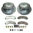 thumbnail image 3 of PowerStop Rear Z36 Truck & Tow Carbon-Fiber Ceramic Brake Pad and Drilled and Slotted Rotor Kit Fits: Select Models K8776-36, 3 of 9