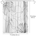 thumbnail image 2 of Americanflat 71x74 Delicate Lines Shower Curtain - 100% Polyester Shower Curtain, 2 of 5