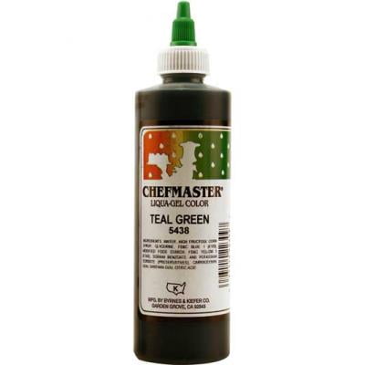 Chefmaster Liqua-Gel Food Colour - Teal Green, 10.5 oz