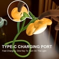 thumbnail image 6 of Yellow Flower Desk Lamp - Flexible Gooseneck USB Rechargeable with 3 Lighting Modes & Touch Dimmer, 6 of 7