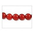 thumbnail image 2 of Red Coral Round Beads 5-6mm (16" Strand), 2 of 2